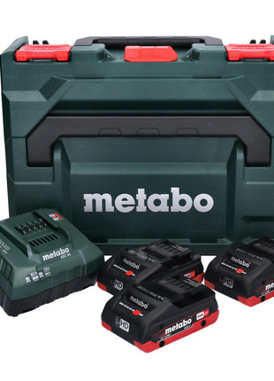 Metabo Basis Set 3x LiHD Akkupack 18 V 4,0 Ah Li-Ion Akku CAS System ( 685133000 ) + ASC 55 Ladegerät AIR COOLED + metaBOX - Toolbrothers