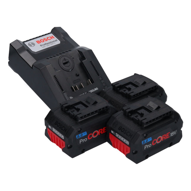 Bosch Kit de démarrage - 3x Batteries GBA ProCORE 18 V 8,0 Ah (3x 1600A016GK) + Chargeur GAL 18V-160 C (1600A019S5)