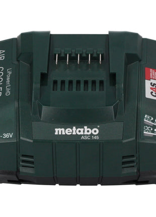 Metabo Basic Set 2x batterie Li-Power 18 V 8,0 Ah CAS Li-Ion ( 685131590 ) + chargeur ASC 145 + metaBOX