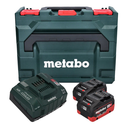 Metabo Basic Set 2x batterie Li-Power 18 V 8,0 Ah CAS Li-Ion ( 685131590 ) + chargeur ASC 145 + metaBOX