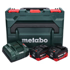 Metabo set básico 2x batería Li-Power 18 V 10,0 Ah CAS Li-Ion (685142590) + cargador ASC 145 + metaBOX