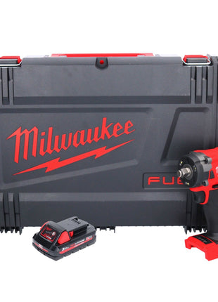 Milwaukee M18 FIW2F12-301X Clé à choc sans fil 18 V 339 Nm 1/2'' Brushless + 1x batterie 3,0 Ah + HD Box - sans chargeur