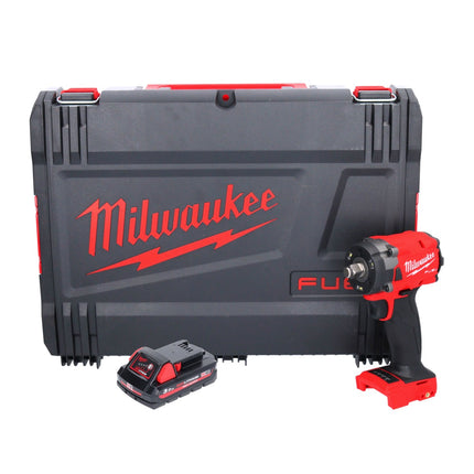 Milwaukee M18 FIW2F12-301X Clé à choc sans fil 18 V 339 Nm 1/2" Brushless + 1x batterie 3,0 Ah + HD Box - sans chargeur
