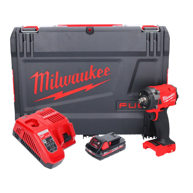 Milwaukee M18 FIW2F12-301X Clé à choc sans fil 18 V 339 Nm 1/2" Brushless + 1x batterie 3,0 Ah + chargeur + HD Box