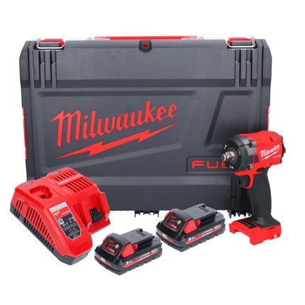Milwaukee M18 FIW2F12-302X Clé à choc sans fil 18 V 339 Nm 1/2" Brushless + 2x batterie 3,0 Ah + chargeur + HD Box