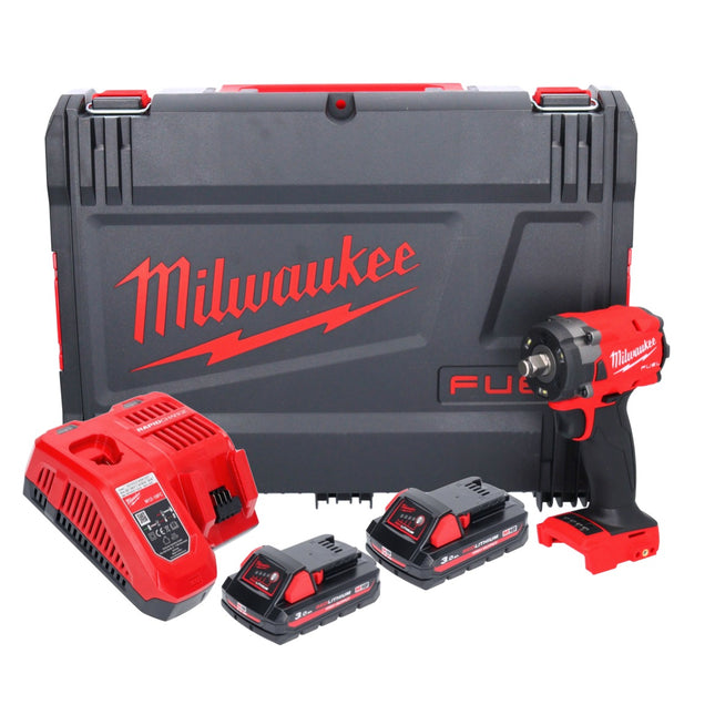 Milwaukee M18 FIW2F12-302X Clé à choc sans fil 18 V 339 Nm 1/2" Brushless + 2x batterie 3,0 Ah + chargeur + HD Box