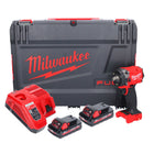 Milwaukee M18 FIW2F12-302X Clé à choc sans fil 18 V 339 Nm 1/2'' Brushless + 2x batterie 3,0 Ah + chargeur + HD Box