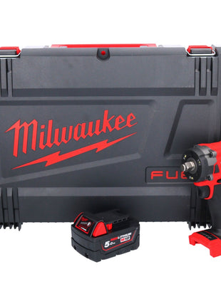 Milwaukee M18 FIW2F12-501X Clé à choc sans fil 18 V 339 Nm 1/2'' Brushless + 1x batterie 5,0 Ah + HD Box - sans chargeur