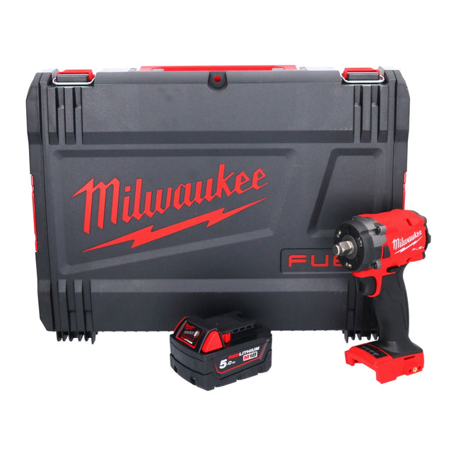 Milwaukee M18 FIW2F12-501X Clé à choc sans fil 18 V 339 Nm 1/2" Brushless + 1x batterie 5,0 Ah + HD Box - sans chargeur