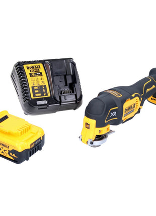 DeWalt DCS 356 P1-XJ Oscillateur sans fil 18 V Brushless + 1x batterie 5,0 Ah + chargeur + kit d'accessoires