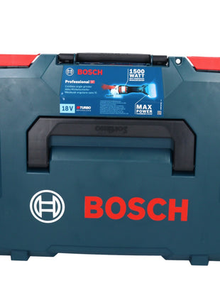 Bosch GWS 18V-15 SC Professional amoladora angular a batería 18 V 125 mm sin escobillas (06019H6100) + L-BOXX - sin batería, sin cargador