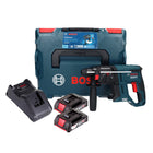 Bosch GBH 18V-21 Marteau perforateur sans fil professionnel 18 V 2.0 J Brushless + 2x batterie 2.0 Ah + chargeur + L-BOXX