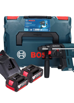 Bosch GBH 18V-21 Profesjonalny akumulatorowy młot udarowo-obrotowy 18 V 2,0 J bezszczotkowy + 2x akumulator 5,0 Ah + ładowarka + L-BOXX