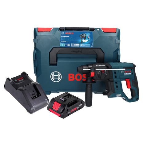 Bosch GBH 18V-21 Professional Marteau perforateur sans fil 18 V 2,0 J Brushless + 1x batterie ProCORE 4,0 Ah + chargeur + L-BOXX