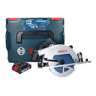 Bosch GKS 18V-68 GC Professional scie circulaire sans fil 18 V 190 mm Biturbo brushless + 1x batterie 2,0 Ah + L-BOXX - sans chargeur