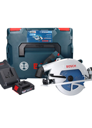 Sierra circular inalámbrica Bosch GKS 18V-68 GC Professional 18 V 190 mm Biturbo Brushless + 1x batería 2,0 Ah + cargador + L-BOXX