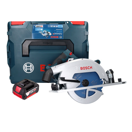 Bosch GKS 18V-68 GC Professional scie circulaire sans fil 18 V 190 mm Biturbo brushless + 1x batterie 4,0 Ah + L-BOXX - sans chargeur