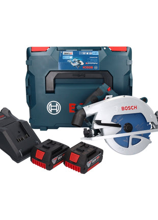 Scie circulaire sans fil Bosch GKS 18V-68 GC Professional 18 V 190 mm Biturbo Brushless + 2x batteries 5,0 Ah + chargeur + L-BOXX