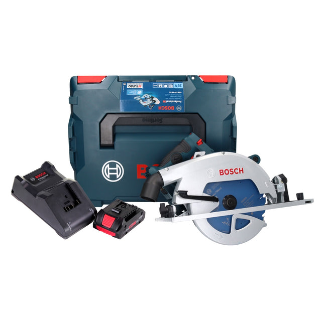 Bosch GKS 18V-68 GC Professional Scie circulaire portative sans fil 18 V 190 mm Biturbo Brushless + 1x batterie ProCORE 4,0 Ah + chargeur + L-BOXX