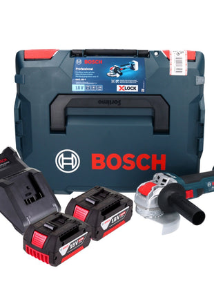 Bosch GWX 18V-7 Professional Akku Winkelschleifer 18 V 125 mm Brushless X-LOCK + 2x Akku 5,0 Ah + Ladegerät + L-Boxx - Toolbrothers