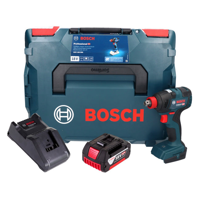Bosch GDX 18V-200 Professional Visseuse à chocs sans fil 18 V 200 Nm Brushless + 1x batterie 5,0 Ah + chargeur + L-BOXX