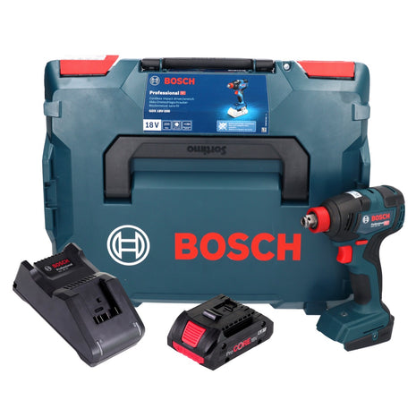 Bosch GDX 18V-200 Professional atornillador de impacto giratorio a batería 18 V 200 Nm sin escobillas + 1x batería ProCORE 4,0 Ah + cargador + L-BOXX