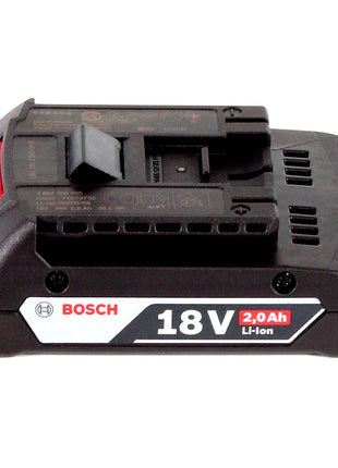 Bosch GEX 18V-125 Ponceuse excentrique professionnelle sur batterie 18 V 125 mm sans balais + 1x batterie 2,0 Ah + L-BOXX - sans chargeur