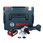 Bosch GWS 18V-10 Professional amoladora angular a batería 18 V 125 mm sin escobillas + 1x batería 5,0 Ah + L-Boxx - sin cargador