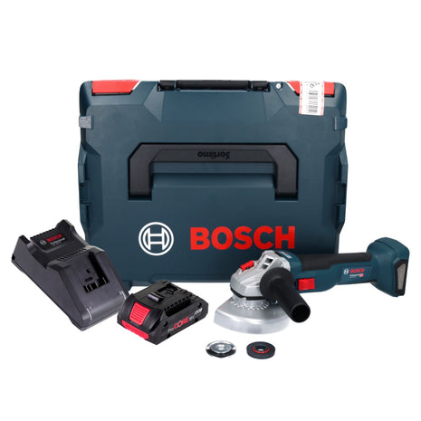 Bosch GWS 18V-10 Professional Meuleuse angulaire sans fil 125mm Brushless 18V + 1x Batterie ProCORE 4,0 Ah + Chargeur + Coffret