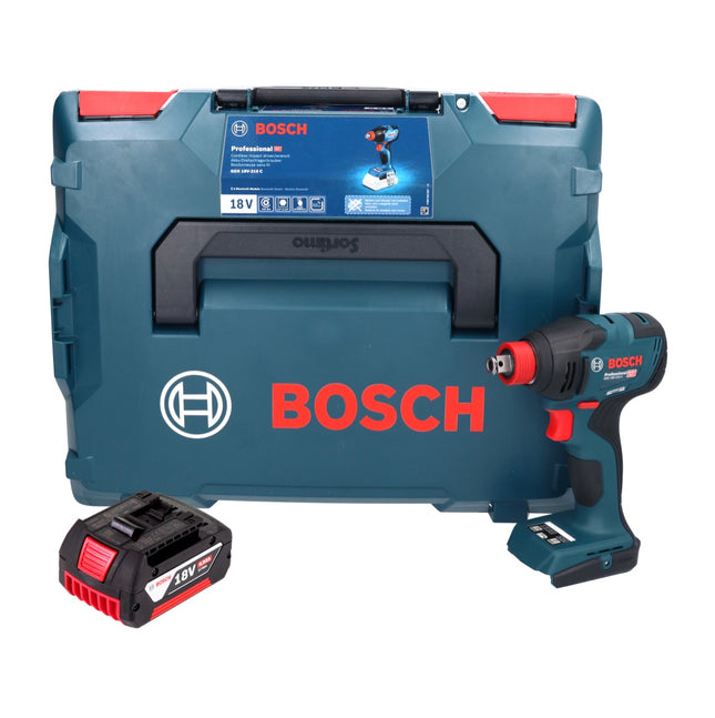Bosch GDX 18V-210 C Professional Visseuse à chocs sans fil 18 V 210 Nm Brushless + 1x batterie 4,0 Ah + module de connectivité + L-Boxx - sans chargeur