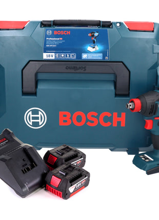 Bosch GDX 18V-210 C Profesjonalny akumulatorowy klucz udarowy 18 V 210 Nm bezszczotkowy + 2x akumulator 4,0 Ah + ładowarka + moduł łączności + L-Boxx