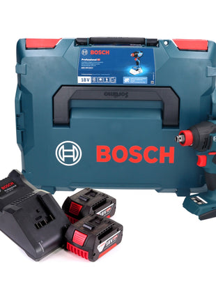 Bosch GDX 18V-210 C Professional Clé à chocs rotative sans fil 18 V 210 Nm sans balais + 2x batterie 5,0 Ah + chargeur + module de connectivité + L-Boxx