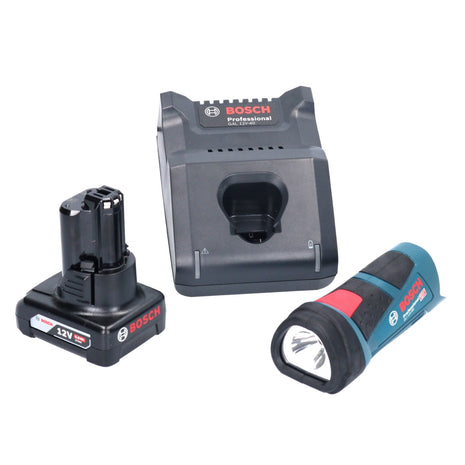 Bosch GLI 12V-80 Lámpara de batería profesional 12 V 80 lúmenes + 1x batería 6,0 Ah + cargador