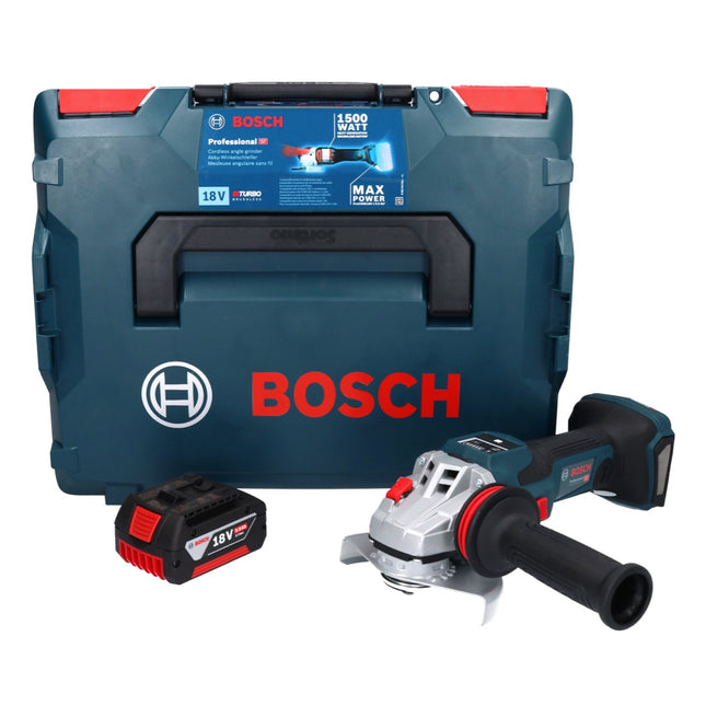 Bosch GWS 18V-15 SC Professional Meuleuse angulaire sans fil 125mm Brushless18V + 1x Batterie 5,0 Ah + Coffret L-BOXX - sans chargeur