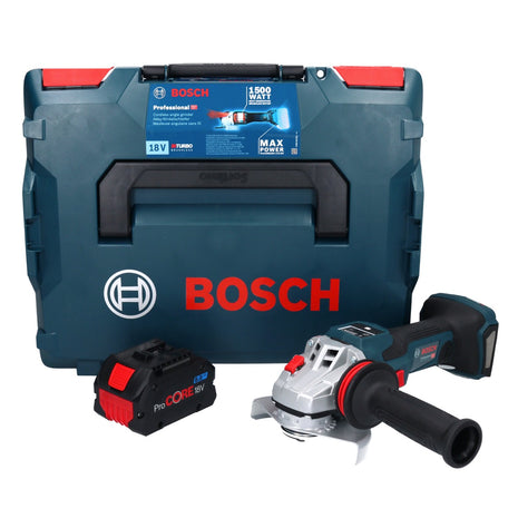 Bosch GWS 18V-15 SC Professional Akku Winkelschleifer 18 V 125 mm Brushless + 1x ProCORE Akku 8,0 Ah + L-BOXX - ohne Ladegerät