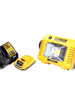 Projecteur de travail LED sur batterie DeWalt DCL 077 D1 12 V 18 V 2000 lm IP54 + 1x batterie 2,0 Ah + chargeur