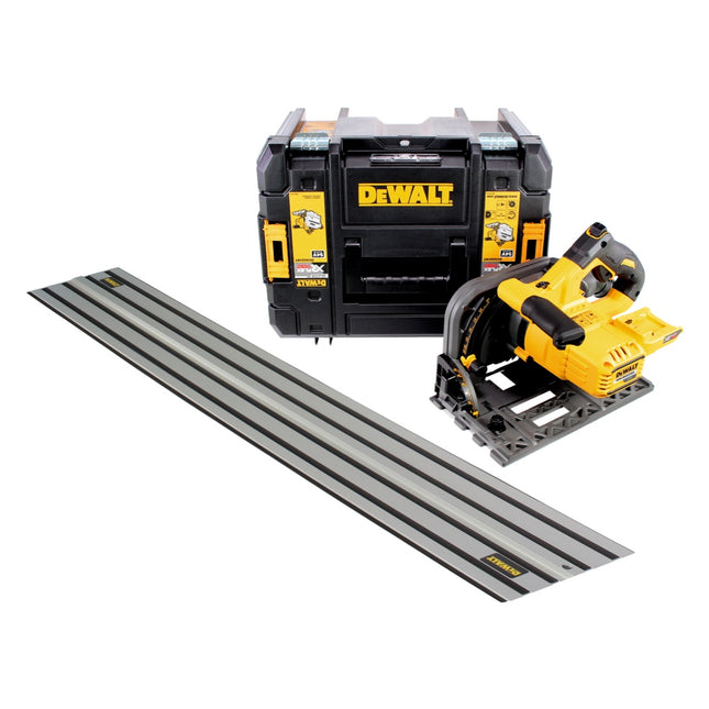 Scie plongeante sans fil DeWalt DCS 520 NT 54 V Flexvolt 165 mm + rail de guidage + TSTAK - sans batterie, sans chargeur