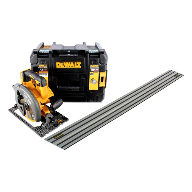 Scie circulaire sans fil DeWalt DCS 576 NT 54 V FlexVolt 190 mm + rail de guidage + T-STAK - sans batterie, sans chargeur