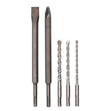 Metabo KHE 2444 Marteau combiné 800 W SDS plus 2,3 J + Coffret + Set de 5 forets et burins