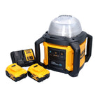 DeWalt DCL 074 P2 Projecteur de chantier sans fil Projecteur 18 V 5000 lm 4000 Kelvin + 2x batterie 5,0 Ah + chargeur
