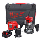 Milwaukee M18 FTR-401X Fraiseuse sans fil 18 V Brushless + 1x batterie 4,0 Ah + chargeur + modules de fraisage + HD Box