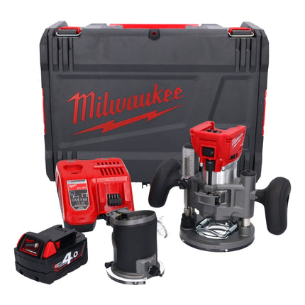 Milwaukee M18 FTR-401X Fraiseuse sans fil 18 V Brushless + 1x batterie 4,0 Ah + chargeur + modules de fraisage + HD Box