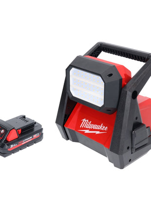 Milwaukee M18 HOAL-301 Lampe de chantier LED sans fil 4000lm 18V + 1x Batterie 3,0Ah - sans chargeur