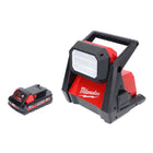 Milwaukee M18 HOAL-301 Lampe de chantier LED sans fil 4000lm 18V + 1x Batterie 3,0Ah - sans chargeur