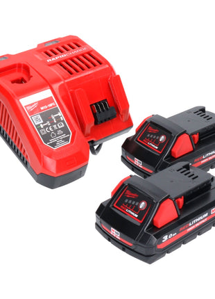 Milwaukee M18 HOAL-302FC Lampe de chantier LED sans fil 4000lm 18V + 2x Batteries 3,0Ah + Chargeur