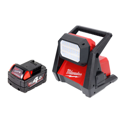 Milwaukee M18 HOAL-401 Lampe de chantier LED sans fil 4000lm 18V + 1x Batterie 4,0Ah - sans chargeur