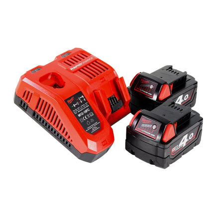 Milwaukee M18 HOAL-402FC Lampe de chantier LED sans fil 4000lm 18V + 2x Batteries 4,0Ah + Chargeur