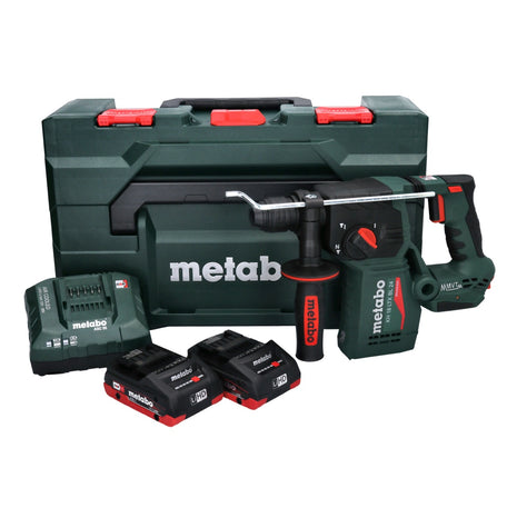 Taladro percutor a batería Metabo KH 18 LTX BL 24 18 V 2,2 J SDS Plus Brushless (601713800) + 2x batería 4,0 Ah + cargador + metaBOX