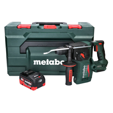 Taladro percutor de batería Metabo KH 18 LTX BL 24 18 V 2,2 J SDS Plus Brushless + 1x batería 8,0 Ah + metaBOX - sin cargador