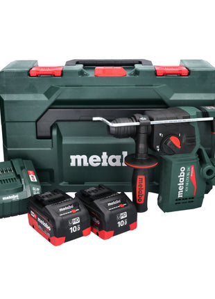 Metabo KH 18 LTX BL 24 Marteau perforateur sans fil 18 V 2,2 J SDS Plus Brushless + 2x batterie 10,0 Ah + chargeur + metaBOX